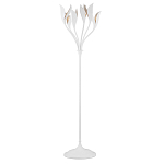Торшер белый с плафонами в виде лепестков Delicate Flower варинант исполнения - 1 | Loft Concept в Москве