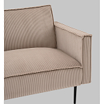 Диван современный вельветовый прямой Worcester Бежевый  варинант исполнения - 3 | Loft Concept в Москве