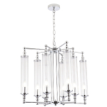 Люстра с 8-ю прозрачными цилиндрическими плафонами Jeanette варинант исполнения - 3 | Loft Concept в Москве