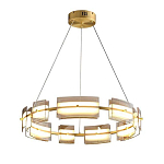 Люстра круглая с янтарными стеклянными плафонами Lighting of Space варинант исполнения - 1 | Loft Concept в Москве