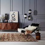 Подвесной светильник вертикальной овальной формы украшенный круглыми бусинами Gradient Oval Pendant Lamp  варинант исполнения - 3 | Loft Concept в Москве