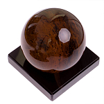 Настольный письменный набор с часами из природного камня обсидиана Royal Set варинант исполнения - 6 | Loft Concept в Москве