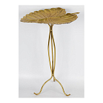 Столик приставной с столешницей Тропический лист Tropical Forest gold варинант исполнения - 2 | Loft Concept в Москве