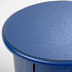 Синяя тумба на фигурных ножках Shelby варинант исполнения - 4 | Loft Concept в Москве