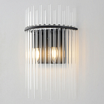 Бра со стеклянными прозрачными трубками и черным металлическим каркасом Nembus варинант исполнения - 2 | Loft Concept в Москве