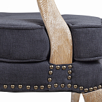 Кресло Aubrey Classical Armchair dark grey velour варинант исполнения - 6 | Loft Concept в Москве