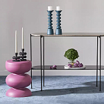 Подсвечник фигурный голубой Bright Accent 33 см варинант исполнения - 3 | Loft Concept в Москве