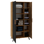 Шкаф двухдверный с 2-мя отделами с полками Stone Effect варинант исполнения - 4 | Loft Concept в Москве