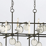 Люстра подвесная с 8-ю лампами и стеклянными круглыми подвесками Currey & Company варинант исполнения - 6 | Loft Concept в Москве