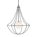 Подвесной светильник из тонких прутьев в форме колокола Forged Thin Rods варинант исполнения - 1 | Loft Concept в Москве