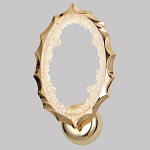 Бра овальное светодиодное с золотистым каркасом Ring of Fire варинант исполнения - 1 | Loft Concept в Москве