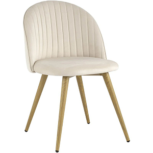 Стул Miruna Chair Молочный Велюр