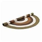 Ковер круглый из хлопка с контрастным узором Bullseye 150 варинант исполнения - 2 | Loft Concept в Москве