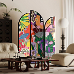 Ширма цветочный принт Colored Partition варинант исполнения - 2 | Loft Concept в Москве