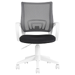 Офисное кресло с основанием из белого пластика Desk chairs Black варинант исполнения - 2 | Loft Concept в Москве