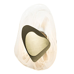 Бра овальное из стекла с золотым элементом Flow Texture  варинант исполнения - 4 | Loft Concept в Москве