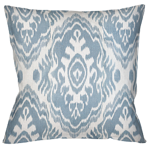 Декоративная подушка со светло-голубым узором Ikat Pattern