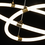 Люстра подвесная с двумя пересекающимися белыми светодиоидными кольцами Luke Lampco Tracer Lamp варинант исполнения - 5 | Loft Concept в Москве