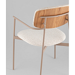 Стул Doe с подклокотниками молочный варинант исполнения - 3 | Loft Concept в Москве