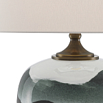 Настольная лампа с волнистым принтом Green Wavy Lamp варинант исполнения - 1 | Loft Concept в Москве