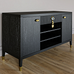 Комод-буфет Elsa Dreams Black с открытыми полками   варинант исполнения - 2 | Loft Concept в Москве