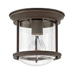 Потолочный светильник для ванных комнат со стеклянным плафоном и одной лампой Hinkley варинант исполнения - 8 | Loft Concept в Москве