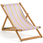 Шезлонг из акации и ткани Argentina варинант исполнения - 2 | Loft Concept в Москве