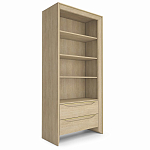  Стеллаж 2 ящика 4 открытые полки Flowchart 90 см варинант исполнения - 2 | Loft Concept в Москве