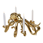 Большой Подсвечник золотой Осьминог Gold Octopus Candlestick  варинант исполнения - 1 | Loft Concept в Москве
