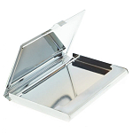 Визитница карманная металлическая с накладкой из натурального камня Серафинит Stone Business Card Holders  варинант исполнения - 3 | Loft Concept в Москве