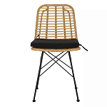 Стул с ротанговым плетением Wicker Stool без подлокотников варинант исполнения - 1 | Loft Concept в Москве
