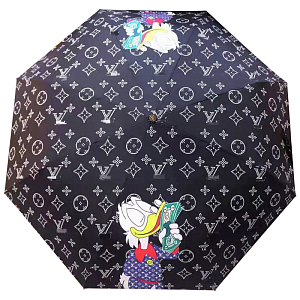 Зонт раскладной LOUIS VUITTON дизайн 012 Черный цвет
