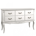 Консоль белая из массива бука с ящиками в стиле прованс White Provence варинант исполнения - 1 | Loft Concept в Москве