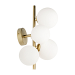 Бра с золотым основанием и 5-ю белыми шарообразными плафонами Bubble варинант исполнения - 2 | Loft Concept в Москве