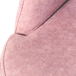 Банкетка пыльно-розовый велюр со спинкой и подлокотниками на 4-х деревянных ножках Aurora Pink варинант исполнения - 2 | Loft Concept в Москве