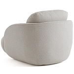 Полукруглое кресло из обивки меланж Halle Melange Armchair варинант исполнения - 7 | Loft Concept в Москве