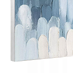 Панно декоративное с ручной росписью Blue Strokes варинант исполнения - 3 | Loft Concept в Москве