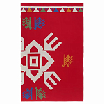 Плед хлопковый по мотивам чувашских орнаментов Ural and Siberian Patterns варинант исполнения - 1 | Loft Concept в Москве