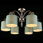 Люстра потолочная Nikoletta с бирюзовым плафоном варинант исполнения - 1 | Loft Concept в Москве