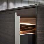 Кухонный гарнитур из массива дерева и камня HI-LINE 6 FRAME DOOR Dada Engenereed Kitchen варинант исполнения - 9 | Loft Concept в Москве