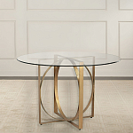 Стол обеденный круглый с основанием из 2-х пересекающихся колец Modern Geometric Silhouette варинант исполнения - 2 | Loft Concept в Москве