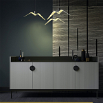 Дизайнерский комод светло-серый с фактурным фасадом UNO варинант исполнения - 1 | Loft Concept в Москве