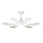 Потолочный светильник с плафонами в виде белых лепестков Delicate Flower варинант исполнения - 2 | Loft Concept в Москве