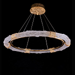 Люстра в форме кольца с золотым декором Warm Heavenly Light варинант исполнения - 1 | Loft Concept в Москве