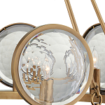 Люстра круглая с прозрачными рельефными плафонами Crystal Prism варинант исполнения - 2 | Loft Concept в Москве