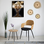 Бра в форме диска из натурального камня с декоративным центральным элеменом Cryptocrystalline Stone варинант исполнения - 2 | Loft Concept в Москве