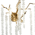 Бра с декором в виде ветвей с хрустальными подвесками Fairytree Gold Crystal Wall Lamp варинант исполнения - 2 | Loft Concept в Москве