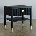 Прикроватная тумбочка с ящиком Elsa Dreams Black варинант исполнения - 1 | Loft Concept в Москве