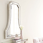 Зеркало в серебристой фигурной раме Silver Reflection варинант исполнения - 4 | Loft Concept в Москве