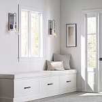 Бра с плафоном в форме колокола из прозрачного стекла с пузырьками Feiss варинант исполнения - 6 | Loft Concept в Москве